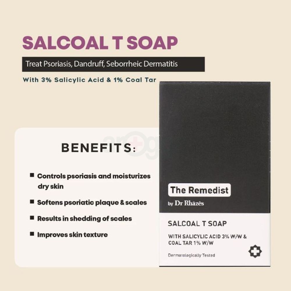 The Remedist by Dr Rhazes Salcoal T Soap Bar 100g  