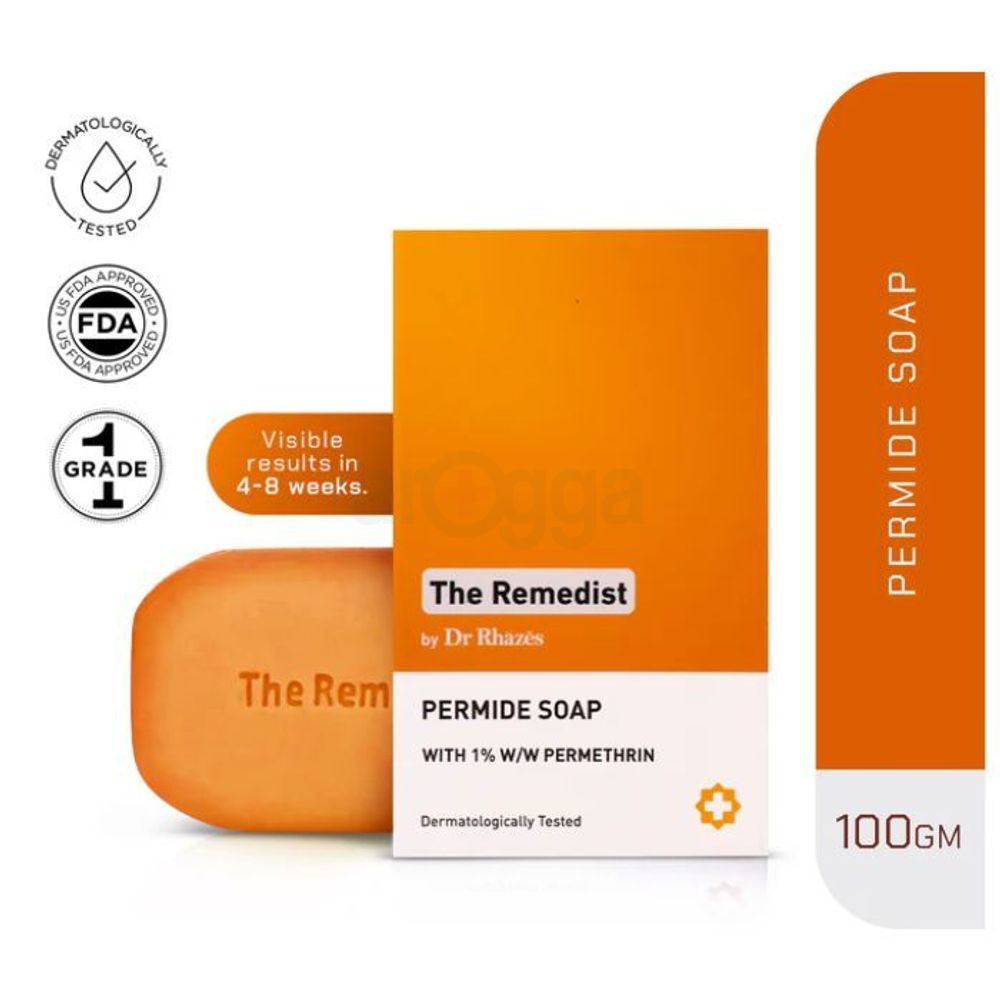 The Remedist by Dr Rhazes Permide Soap with Permethrin 100g  