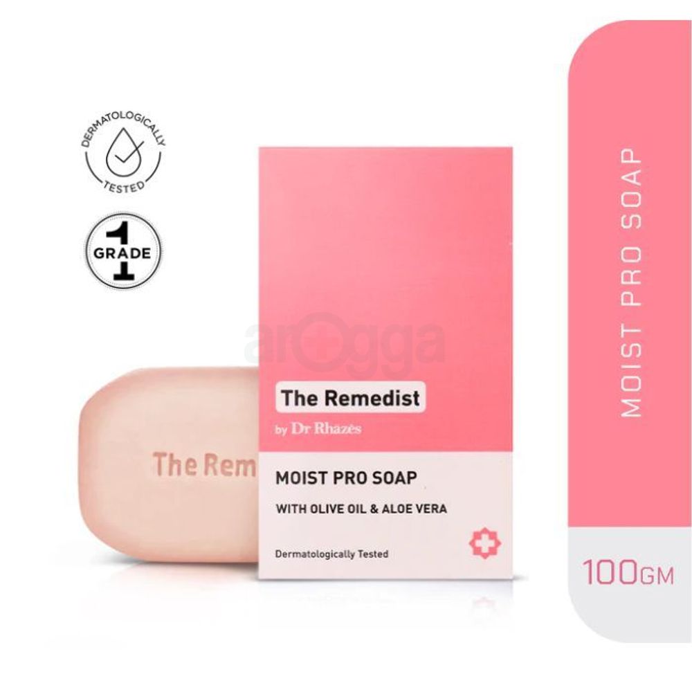 The Remedist by Dr Rhazes Moist Pro Soap with Olive Oil & Aloevera 100g  