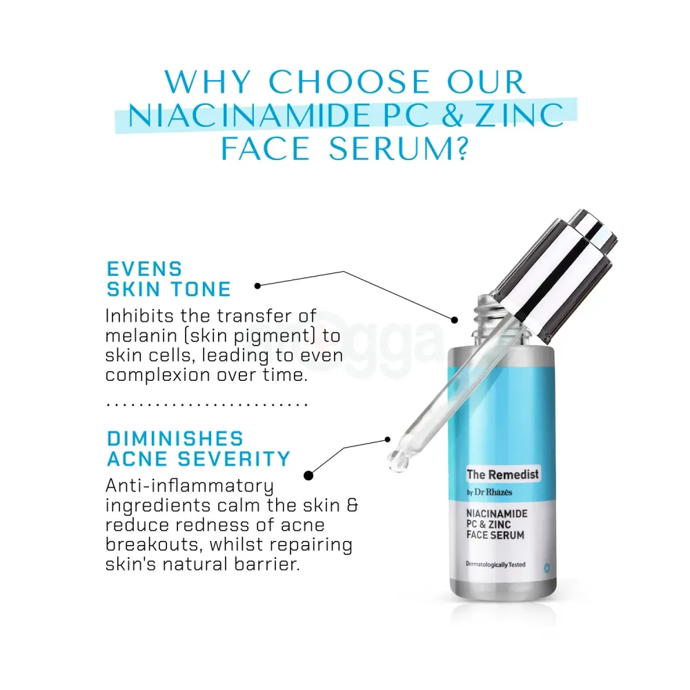 The Remedist by Dr Rhazes Niacinamide PC & Zinc Face Serum 30ml  