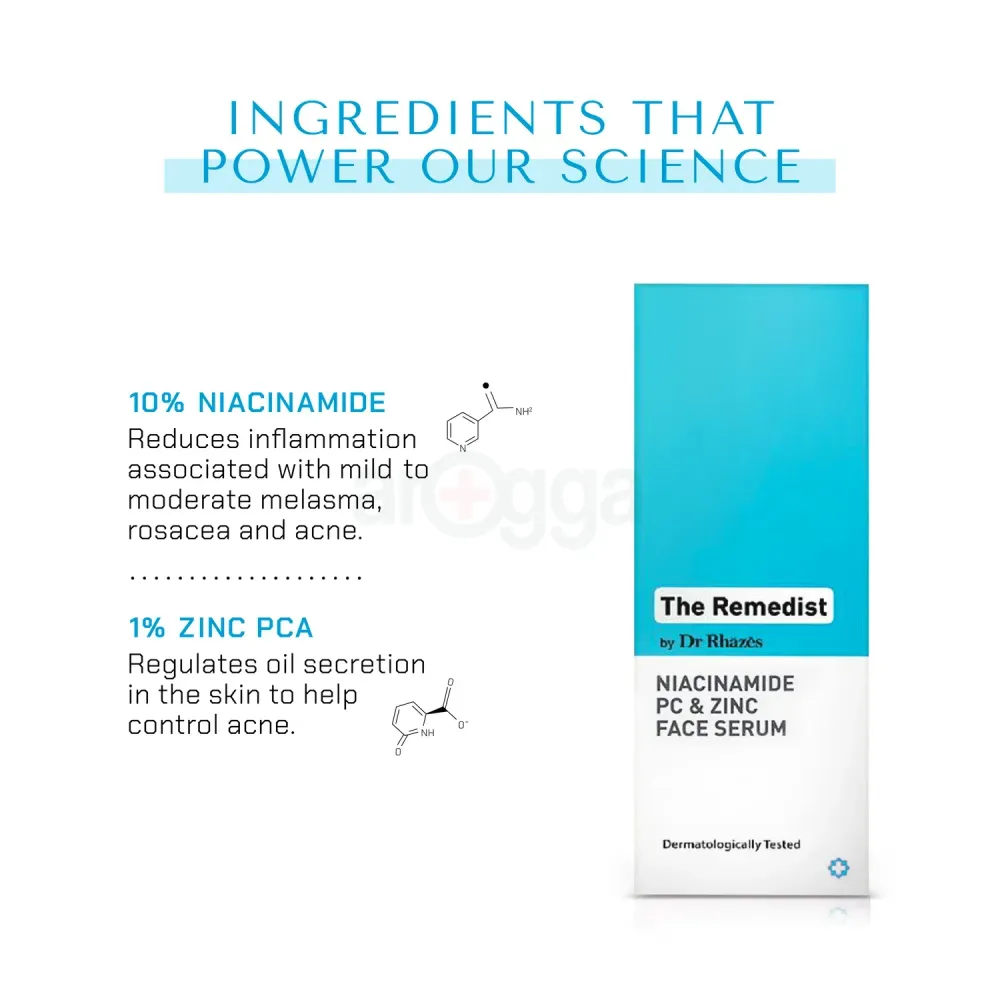The Remedist by Dr Rhazes Niacinamide PC & Zinc Face Serum 30ml  
