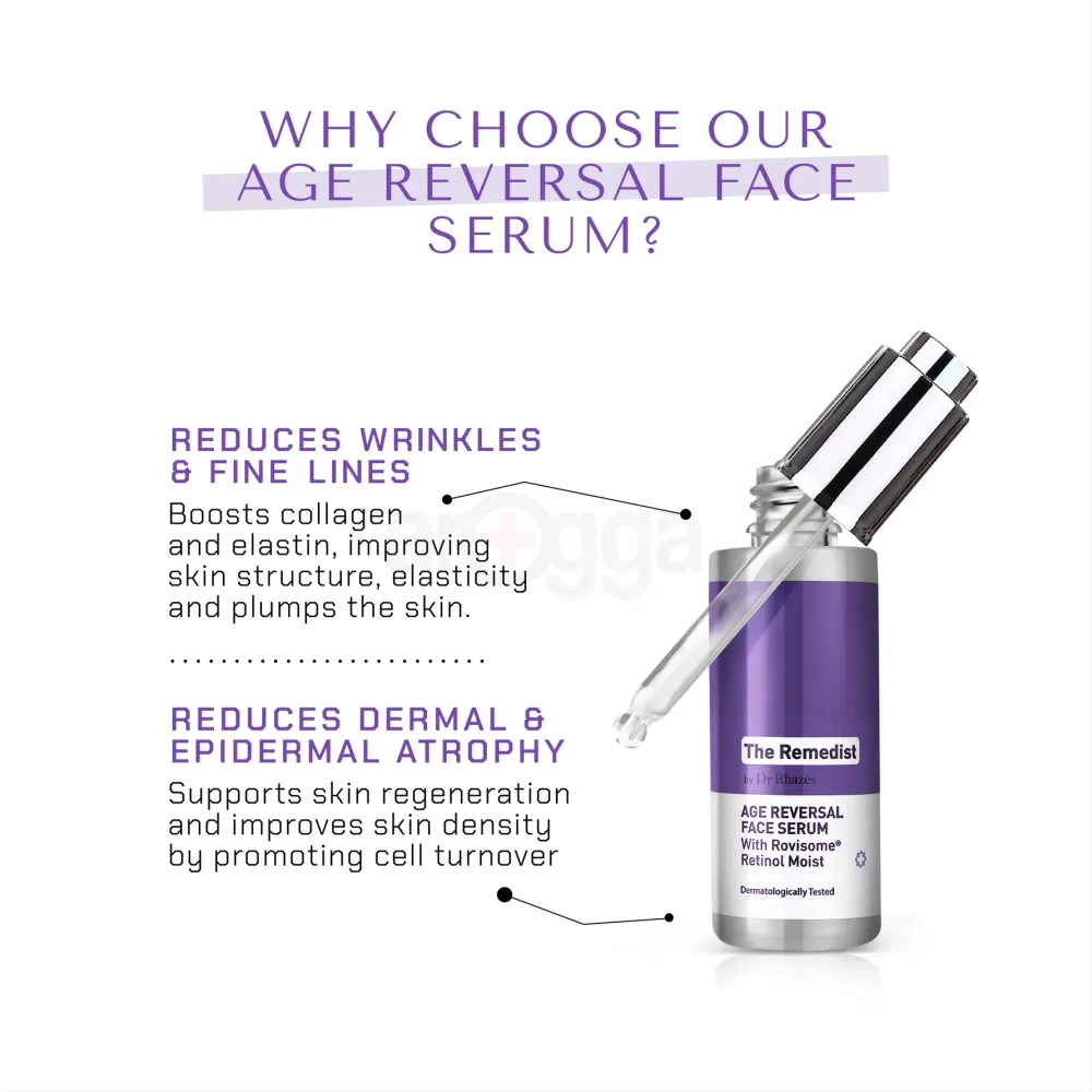 The Remedist by Dr Rhazes Age Reversal Face Serum 30ml  