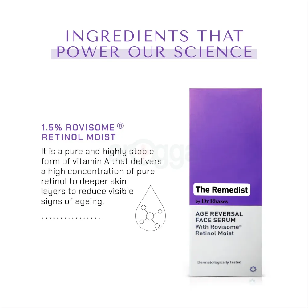 The Remedist by Dr Rhazes Age Reversal Face Serum 30ml  