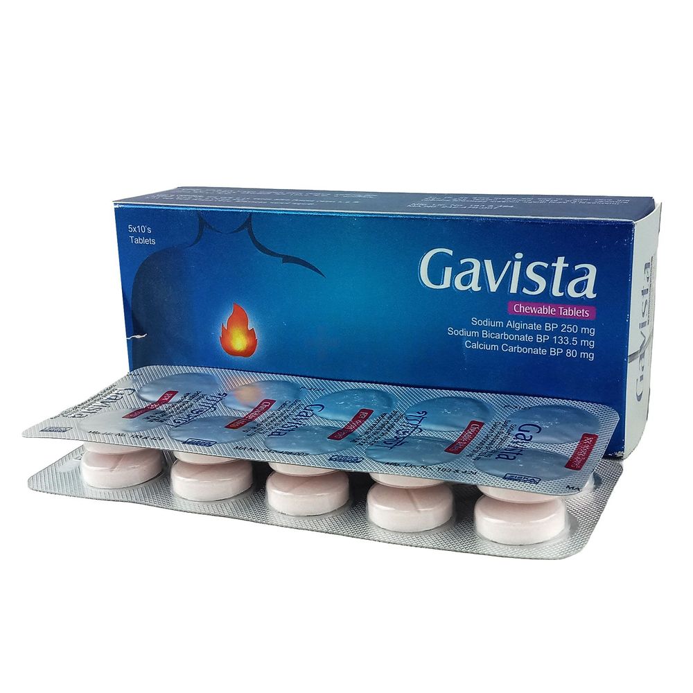 Gavista 500mg+267mg+160mg/10ml Tablet