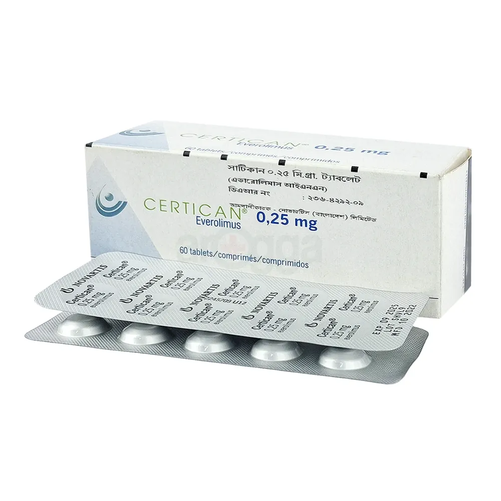 Certican 0.25 0.25mg Tablet