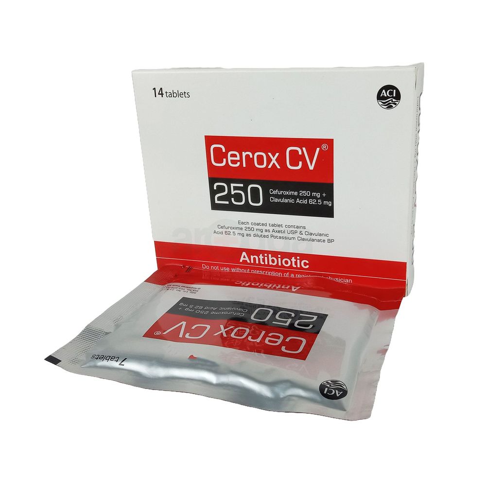 Cerox CV 250mg+62.5mg Tablet