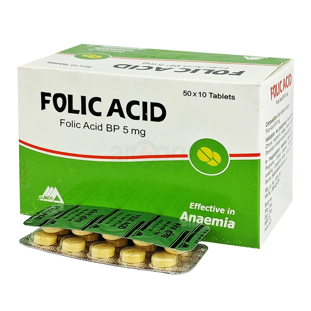 Folic Acid 5mg Tablet
