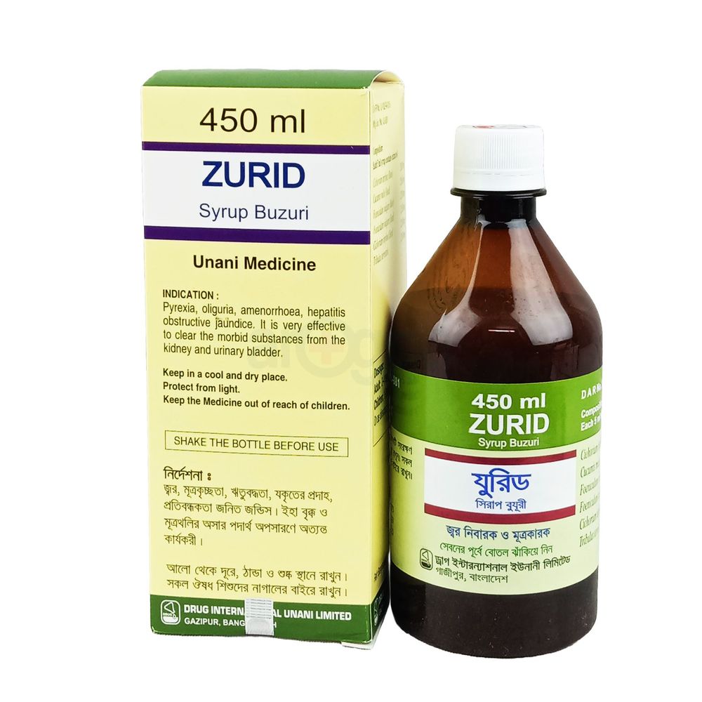 Zurid 450ml Syrup