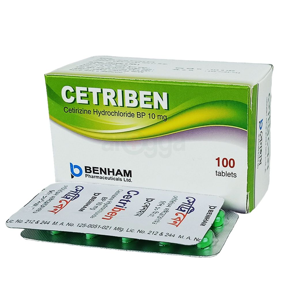 Cetriben 10mg Tablet