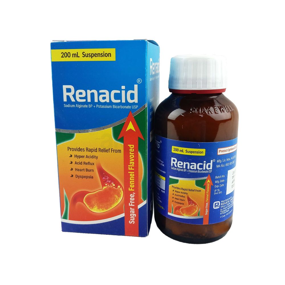 Renacid 100mg+500mg/5ml Syrup