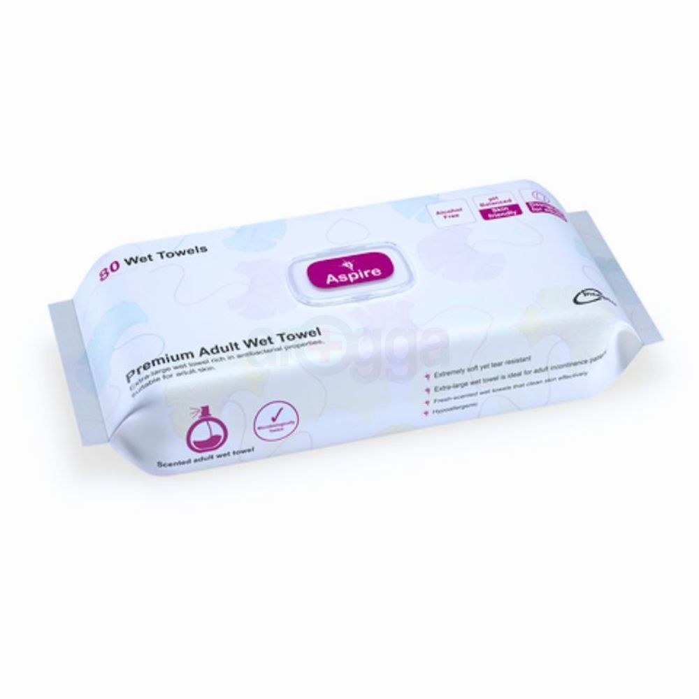 Aspire Adult Wet Towel 80's Pack  