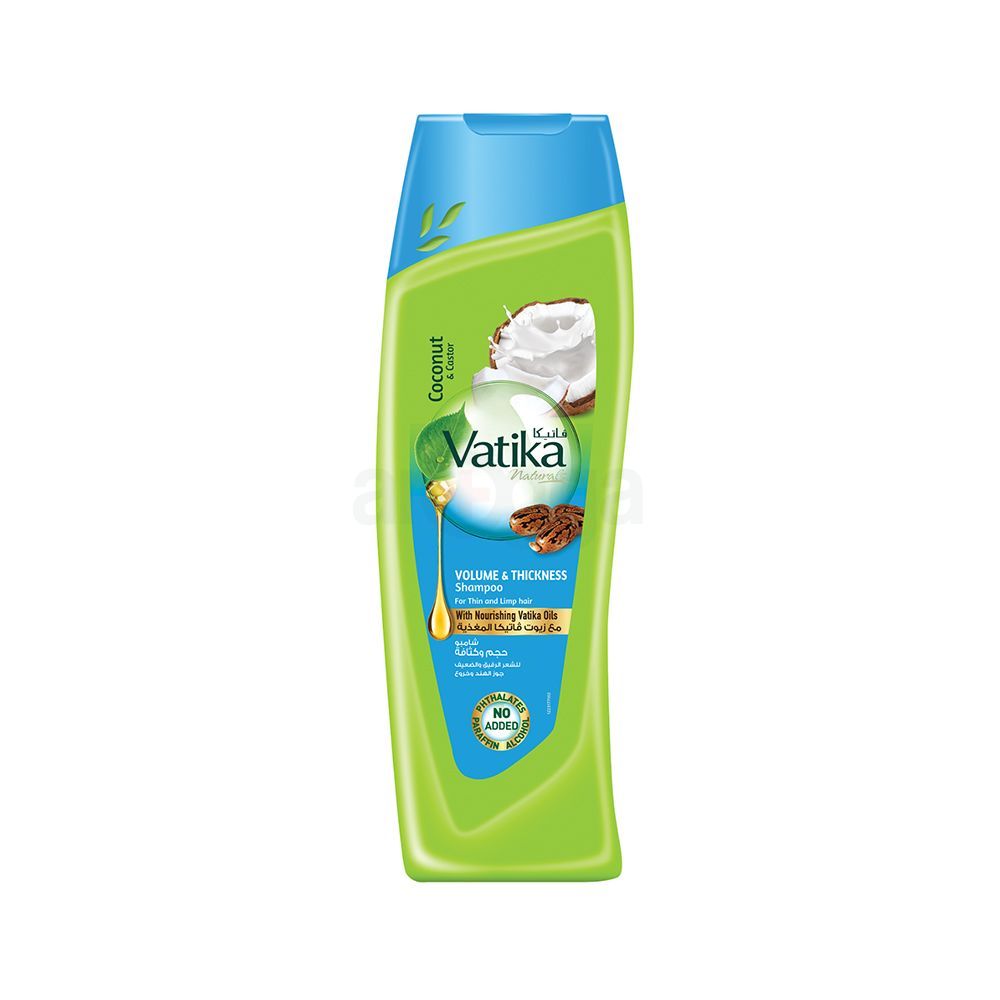 Vatika Naturals Volume & Thickness Shampoo with Coconut & Castor for ...