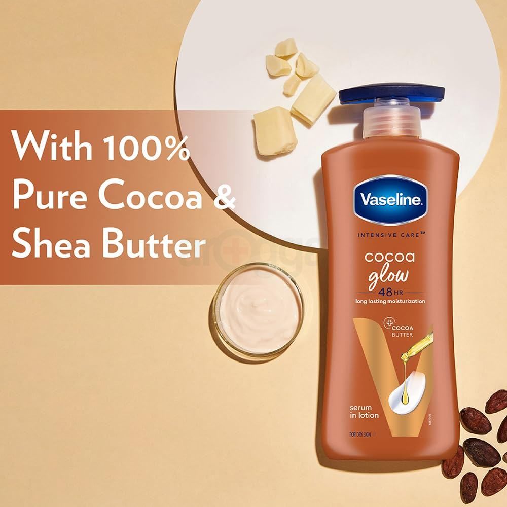 Vaseline Intensive Care Cocoa Glow Moisturising Body Lotion with