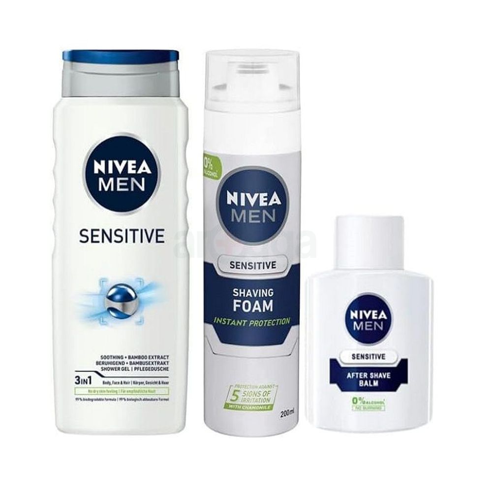 Nivea Sen Shaving Gel 50g Nivea Men Feel Smooth Sensitive Shower