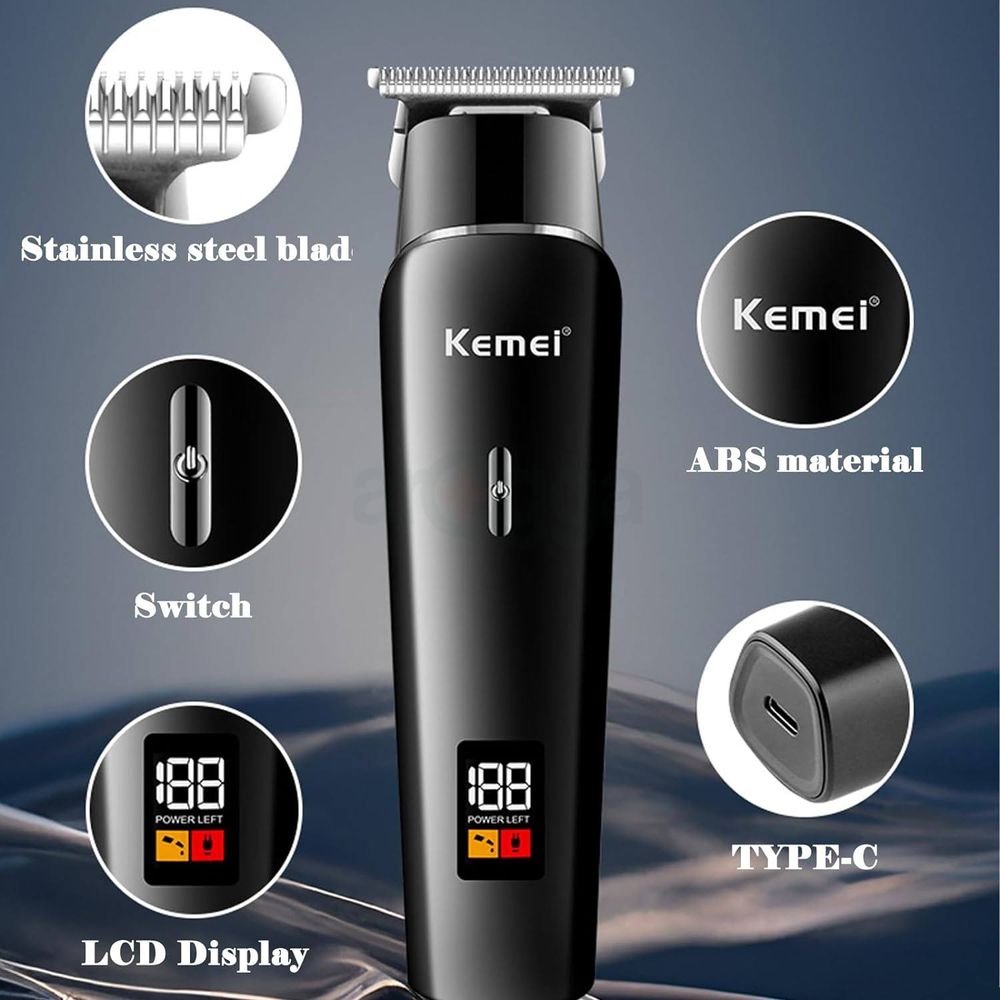 Kemei KM-1113 Professinal Hair Trimmer for Men - Arogga Beauty Store