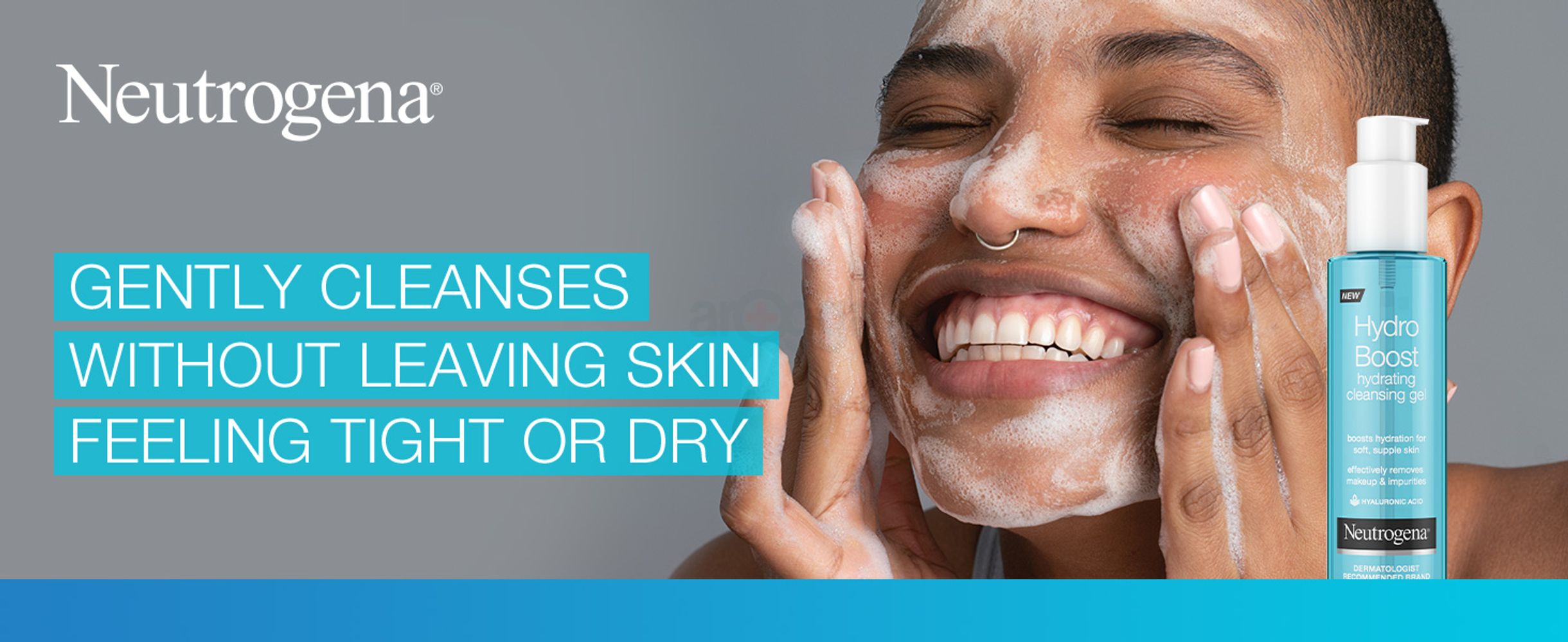 Neutrogena Face Wash Gently cleanses without leaving skin feeling tight or dry