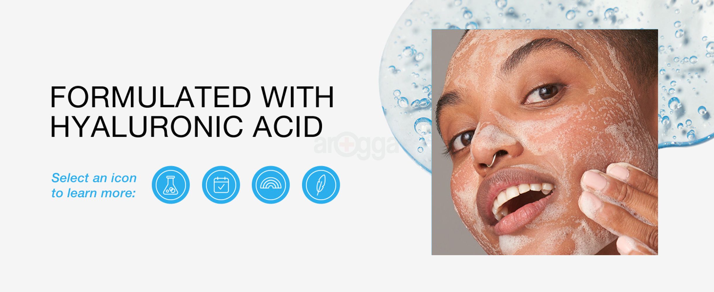 Formulated with Hyaluronic Acid