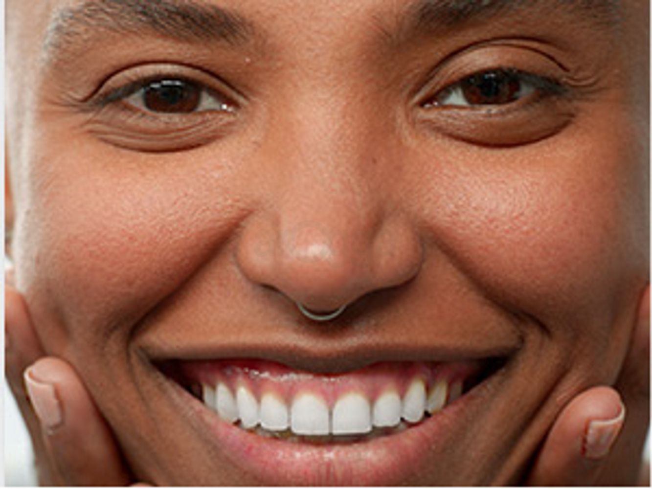 Wet face and hands with luke warm water