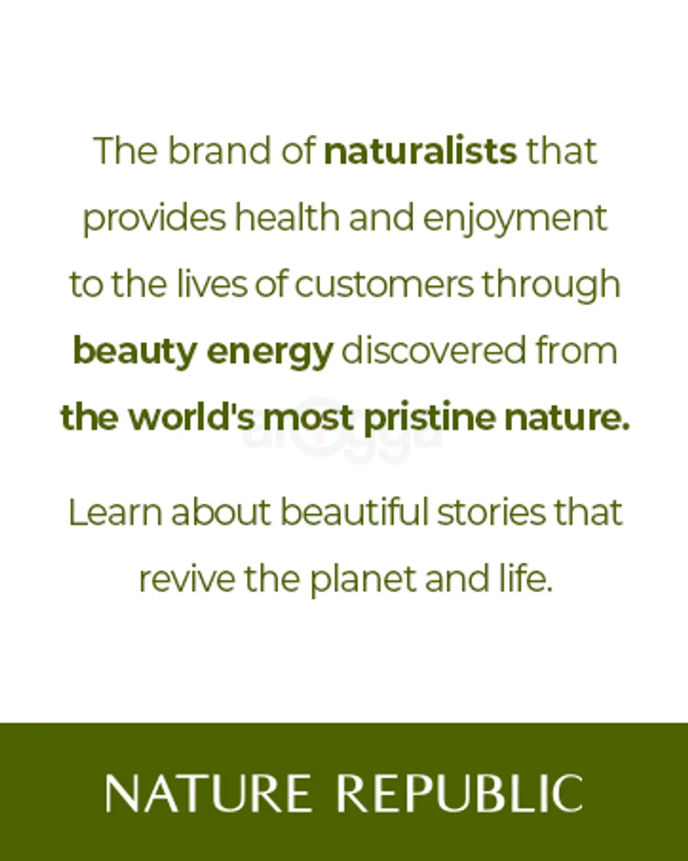 Our Story, NatureRepublic