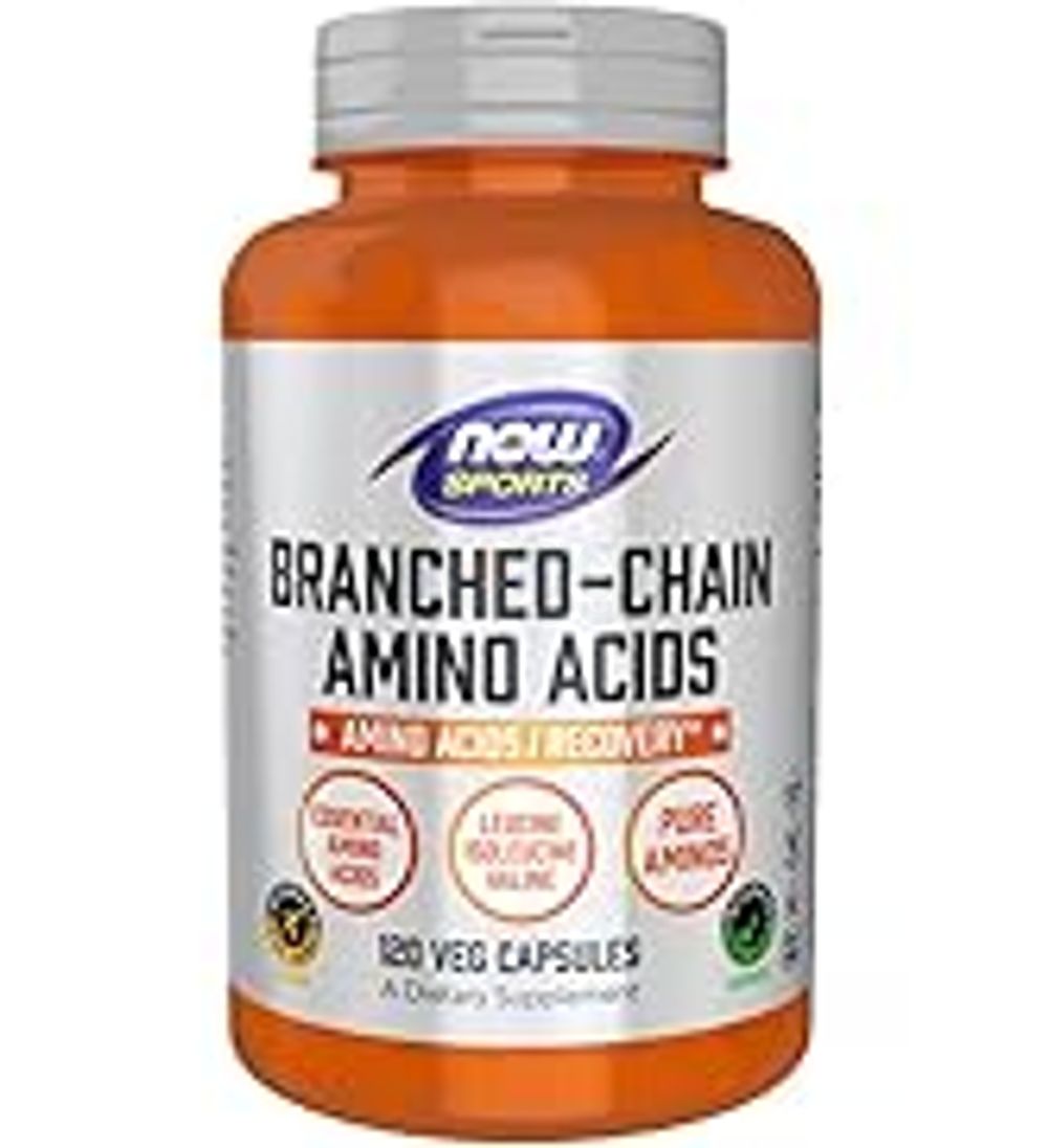 Now Foods, BCAA (Branched-Chain Amino Acids), 120 Vegan Capsules, Branched-Chain Amino Acids, Lab...