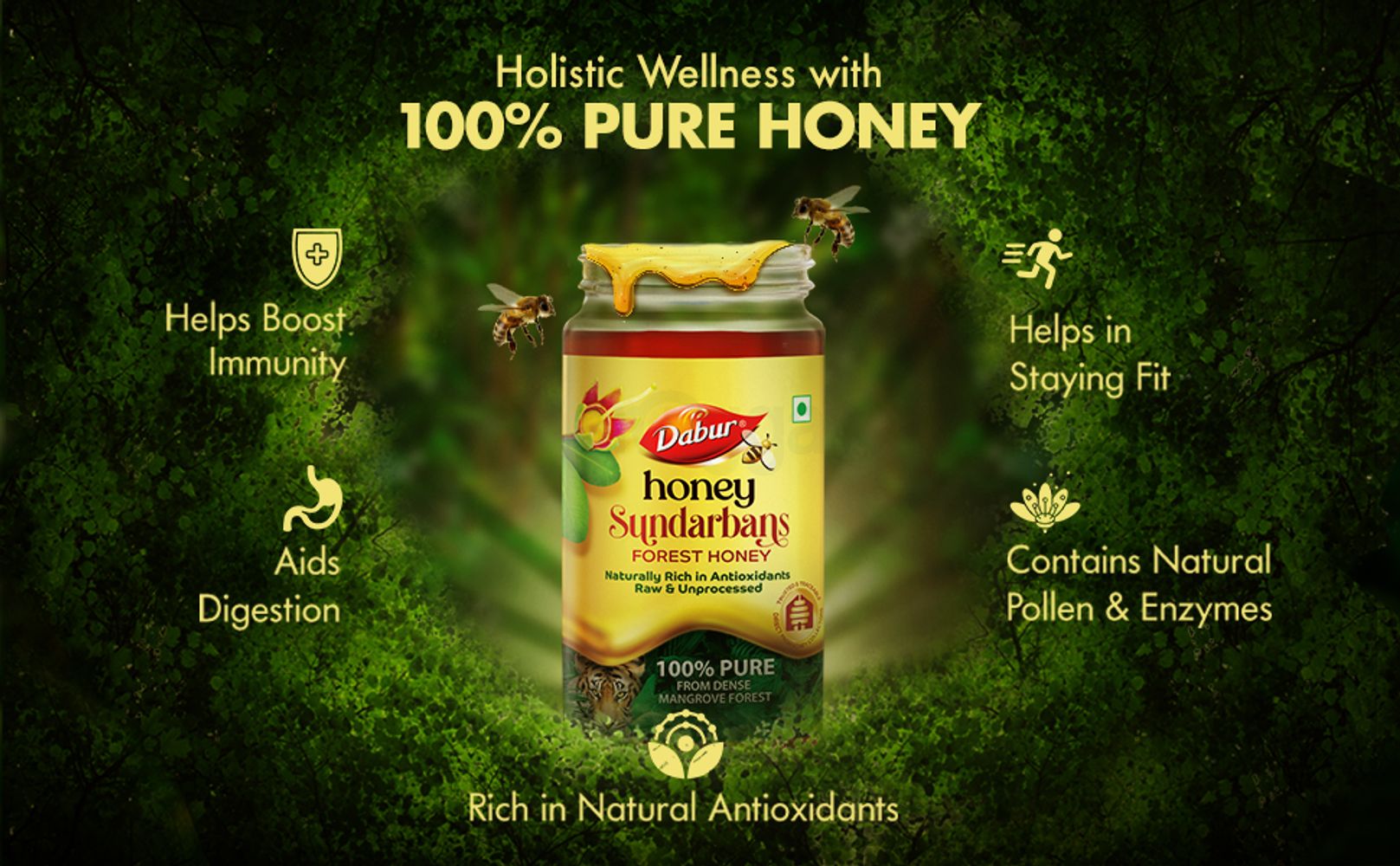 Honey; Wildforest Honey; Forest Honey; Raw Honey; Pure Honey; Original Honey; Dabur Honey