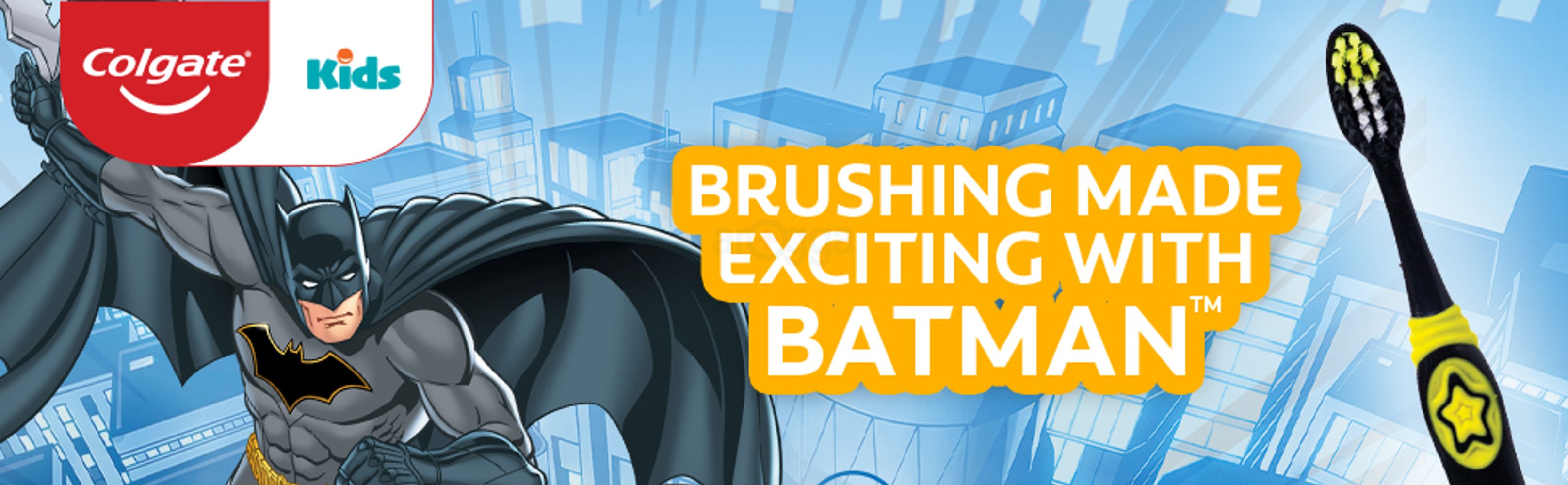 Colgate Kids Batman Manual Toothbrush