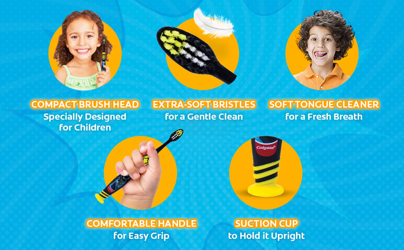 Colgate Kids Batman Manual Toothbrush