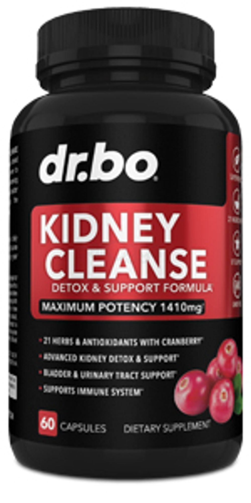 kidney cleanse detox support supplement pills cranberry natural health blend bladder restore repair