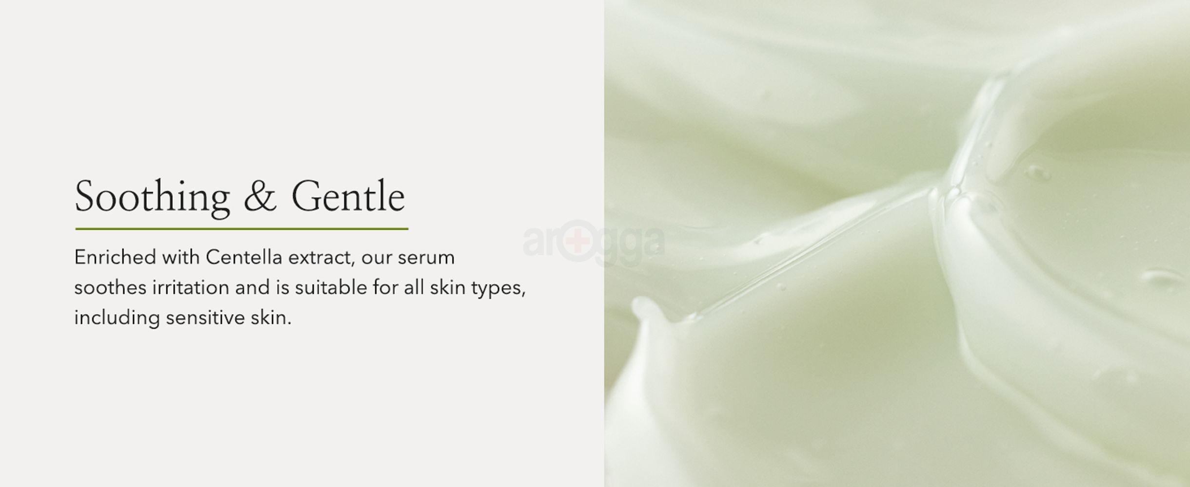 Soothing & gentle, suitable for sensitive skin, Centella Asiatica