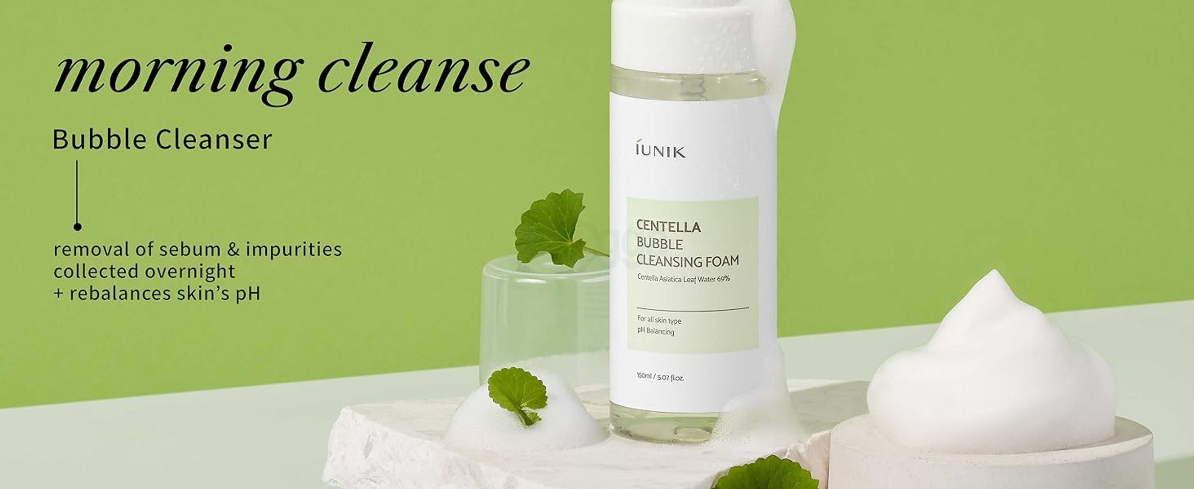 Centella Tea Tree pH Level Low Acidic Bubble Daily Sensitivity-free Gentle Mild Cleanser