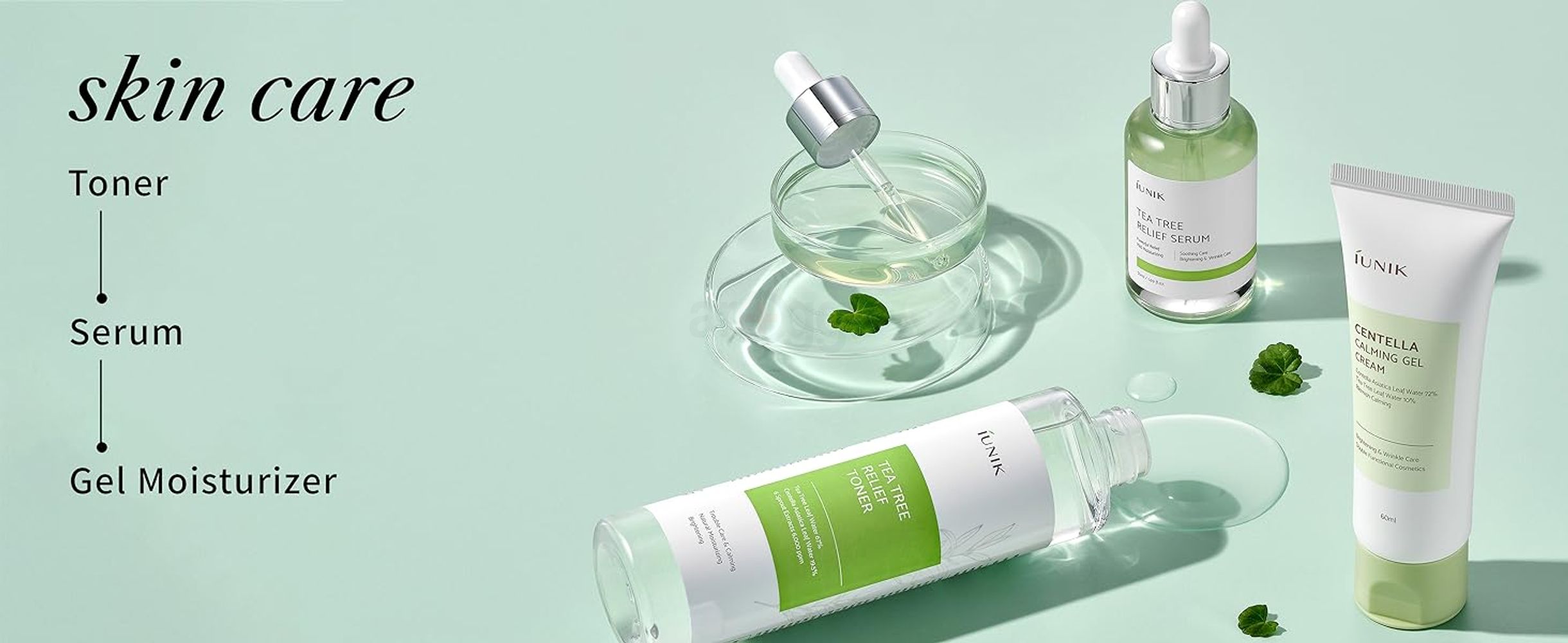 Centella Tea Tree Ampoule Serum Cream Gel Moisturizer Toner Korean Beauty Troubled Skin Kbeauty