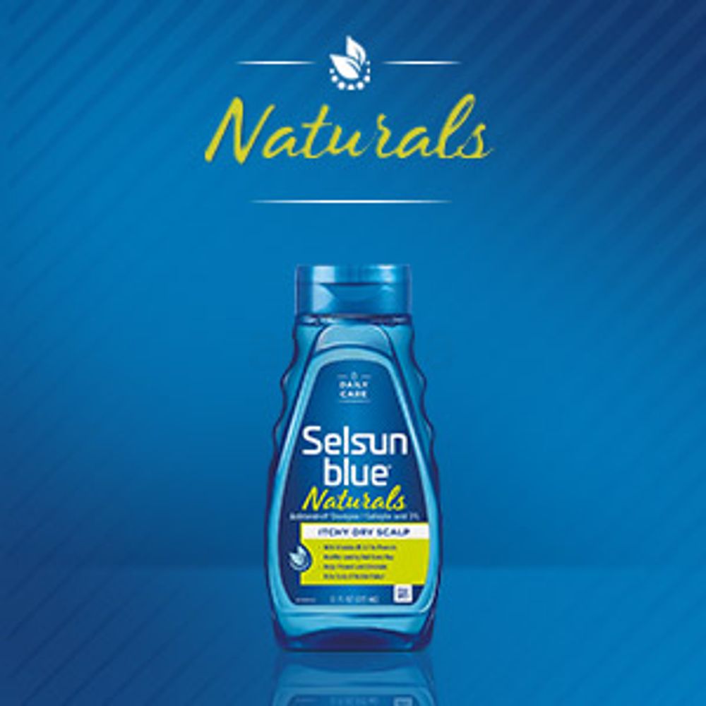 Selsun Blue Shampoo helps get rid of flakes and itchy scalp