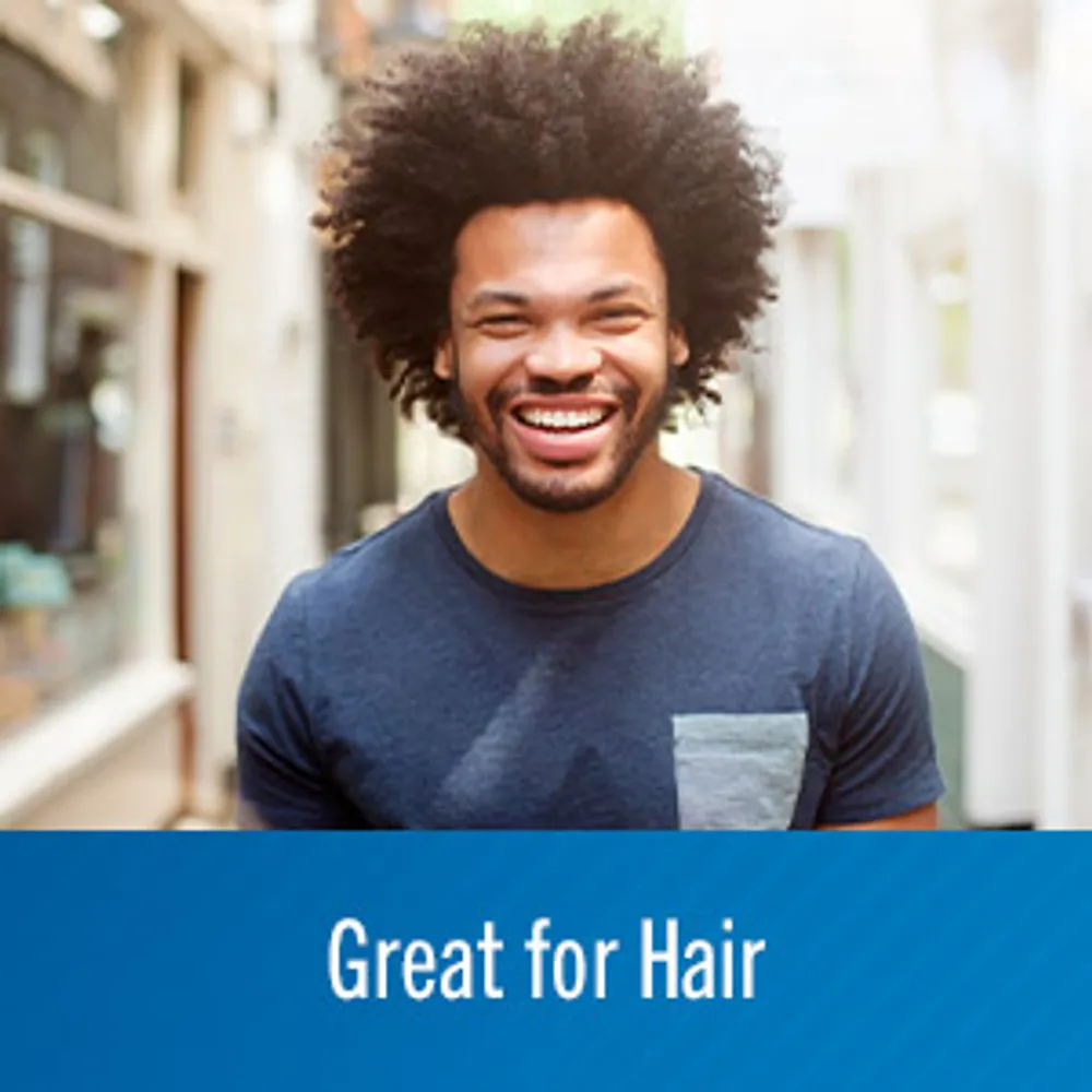 Selsun Blue shampoo works on all hair types