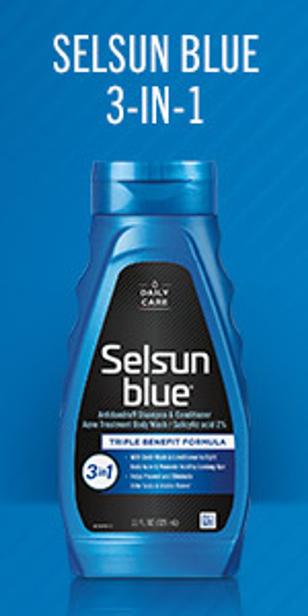 Selsun Blue 3-in-1 Shampoo, Conditioner and Body Wash
