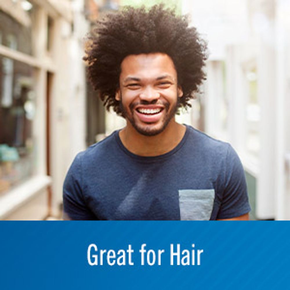 Selsun Blue shampoo works on all hair types