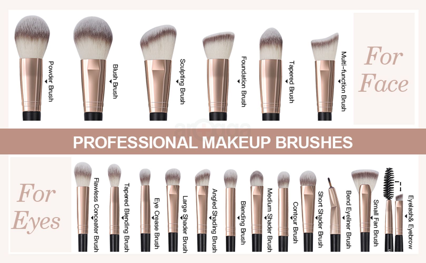 eye makeup brushes