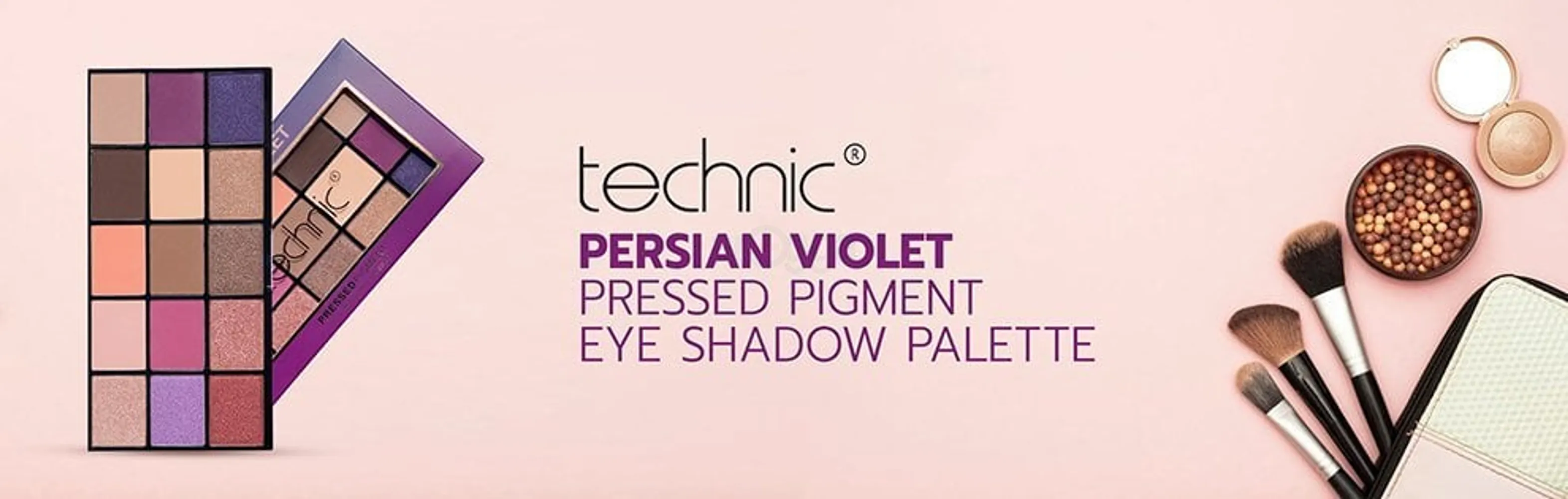 Technic 15 Color Eye Shadow Palette - Persian Violet
