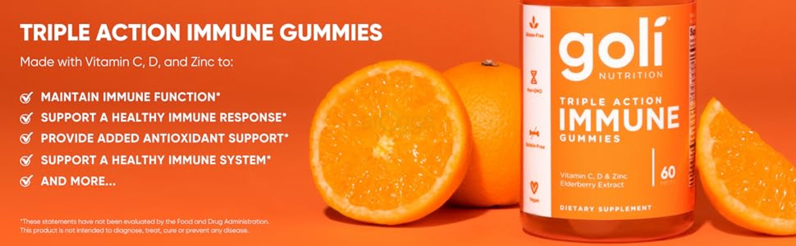 Made With Vitamin C, Vitamin D, and Zinc to Maintain Immune Function and More!