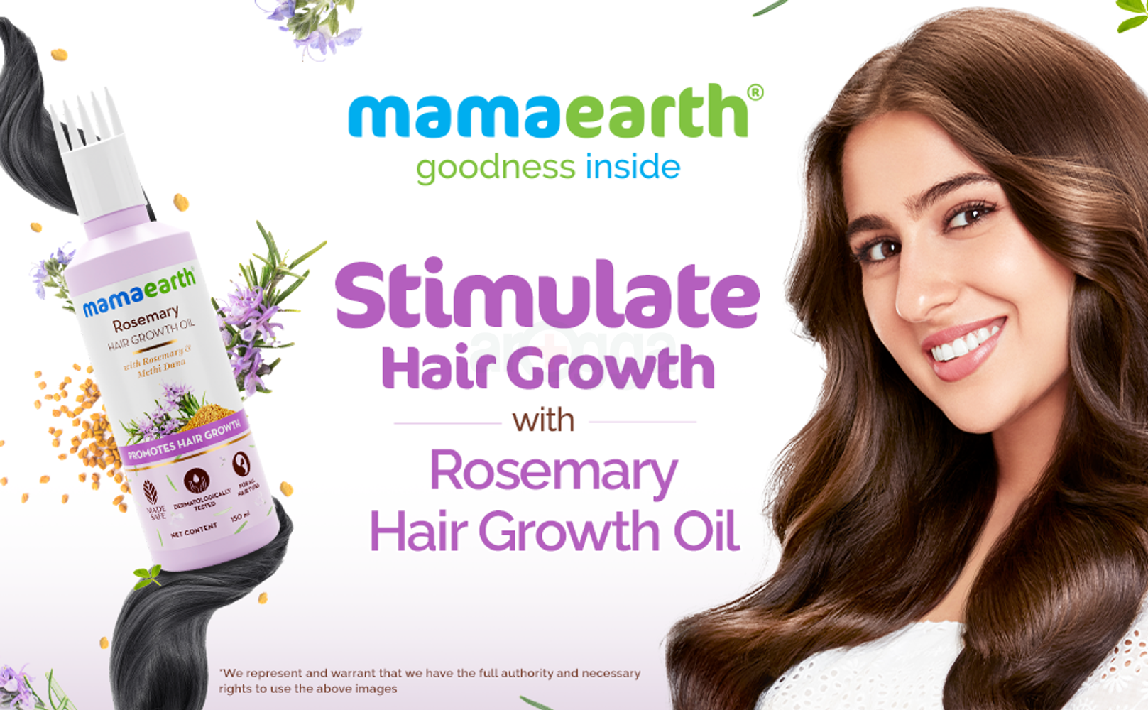 Mamaearth Rosemary Hair Growth Oil with Rosemary &amp; Methi Dana