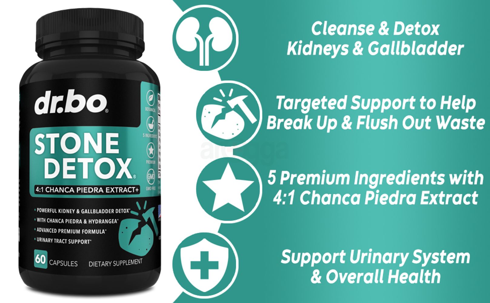 kidney stone detox gallbladder cleanse gallstones dissolver capsules remover stopper buster support