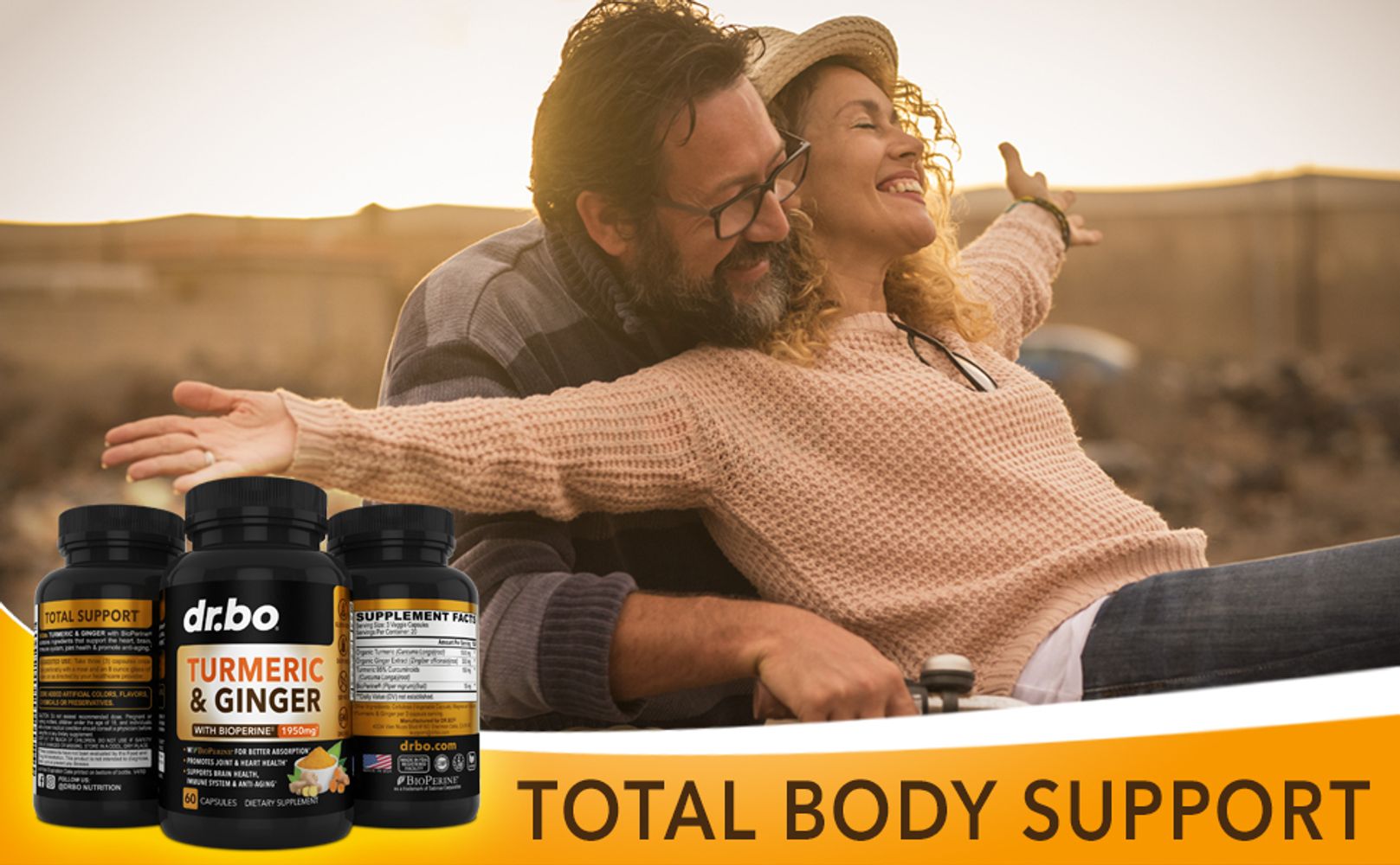 organic ginger turmeric supplement with black pepper extract bioperine supplements circumin tuneric