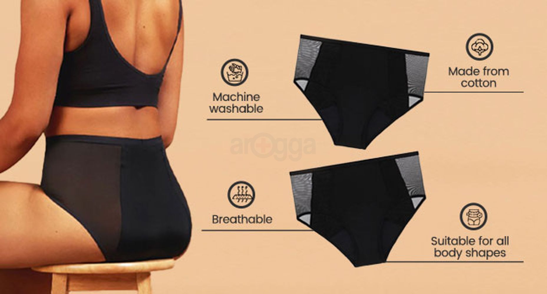 Reusable, Super Absorption Underwear