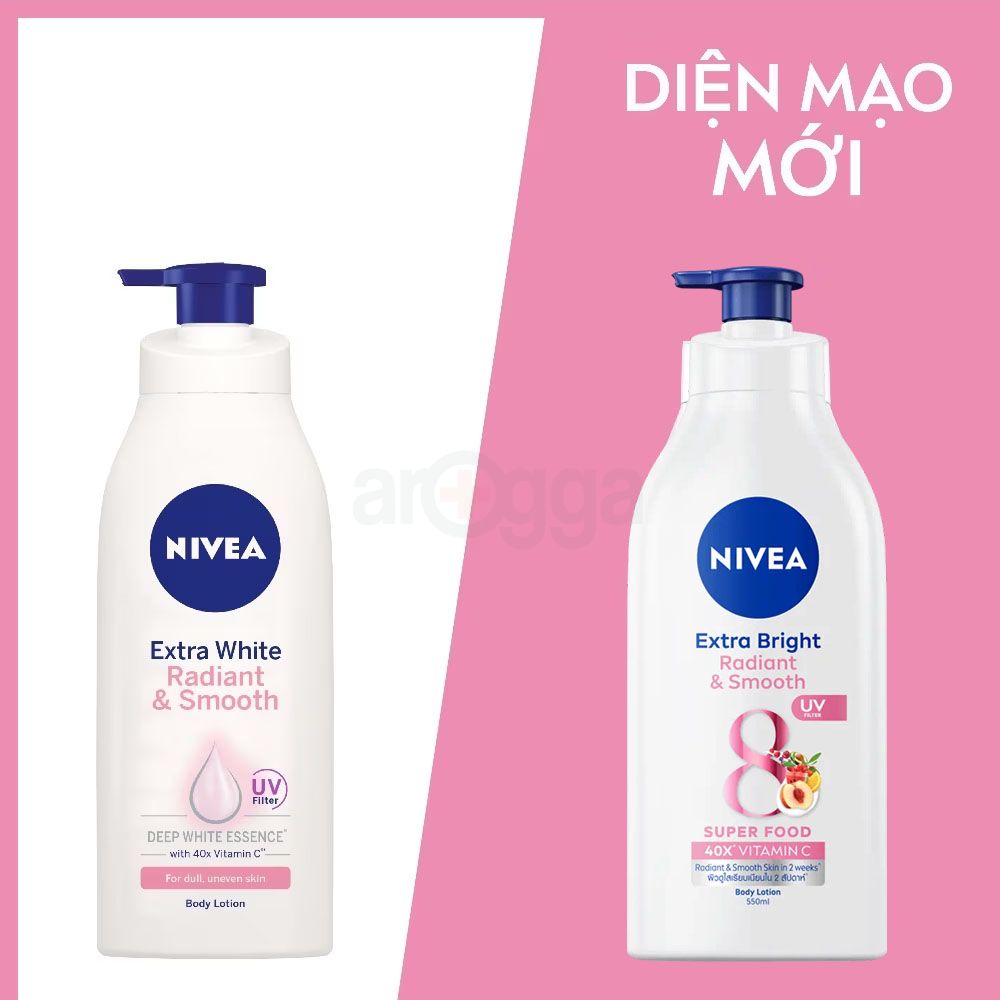 Nivea Extra White Radiant & Smooth Lotion With 40x Vitamin C 600ml
