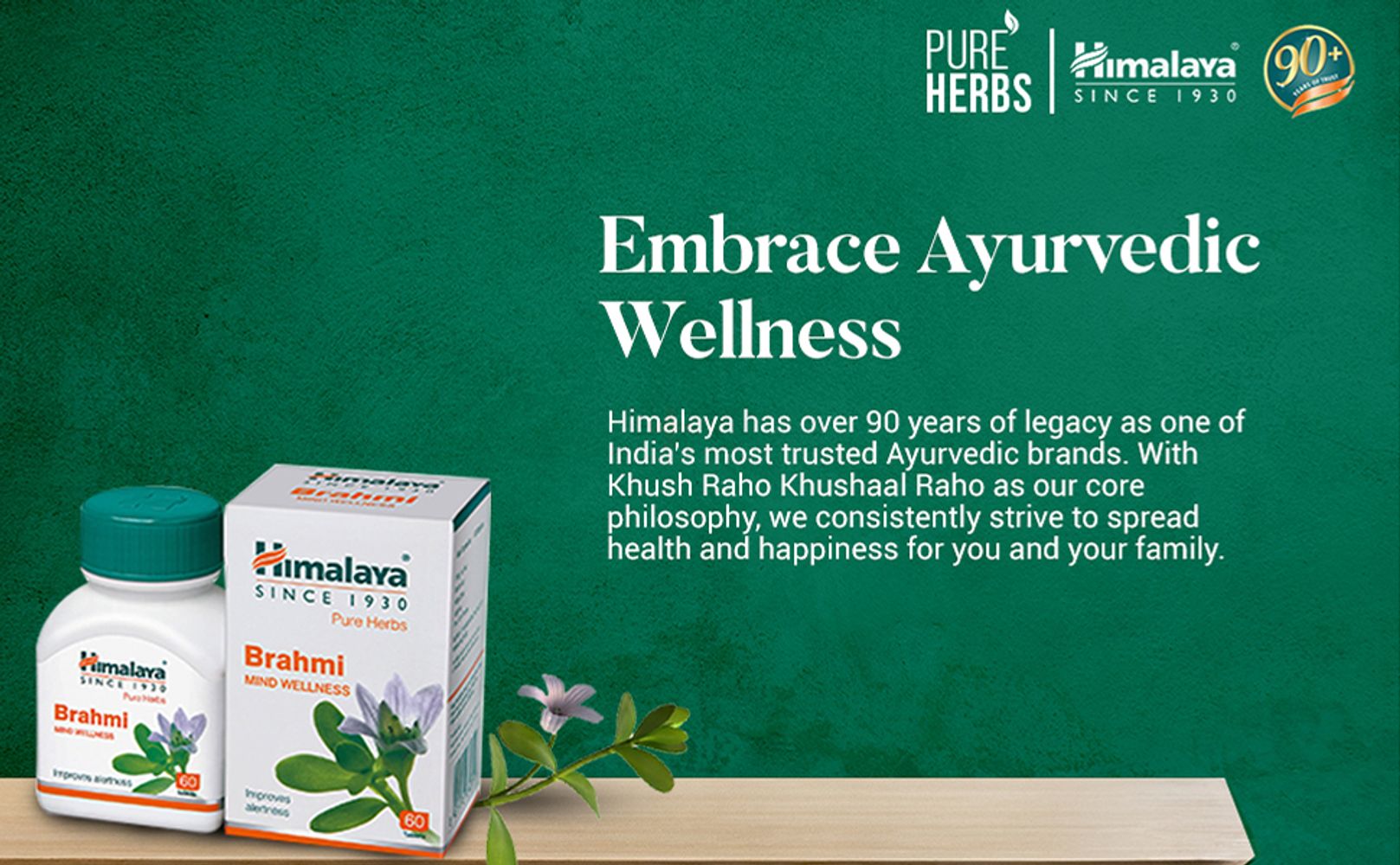 Himalaya Wellness Pure Herbs Brahmi Mind Wellness