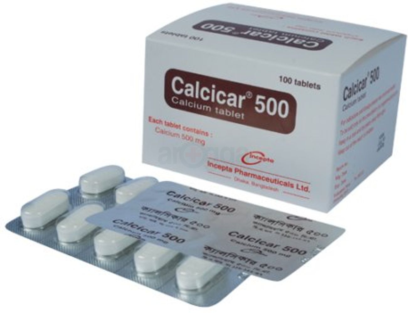 Calcicar 500 price in Bangladesh | Arogga Online Pharmacy