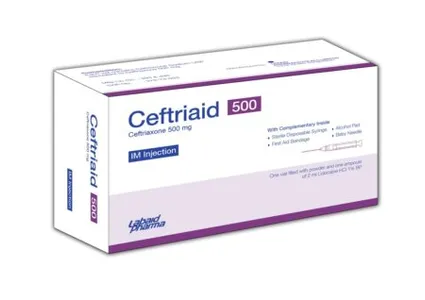 Ceftriaid IM 500mg Injection