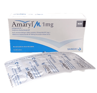 Amaryl M 1mg+500mg Tablet