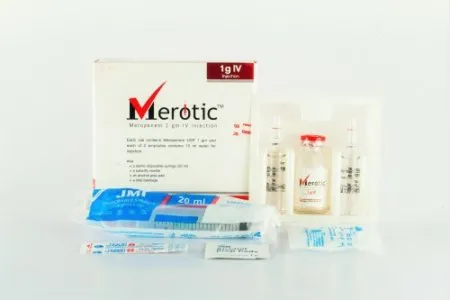 Merotic 1gm IV 1gm/vial Injection