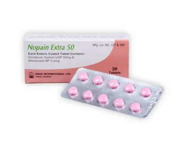 Nopain Extra 50mg+200mcg Tablet