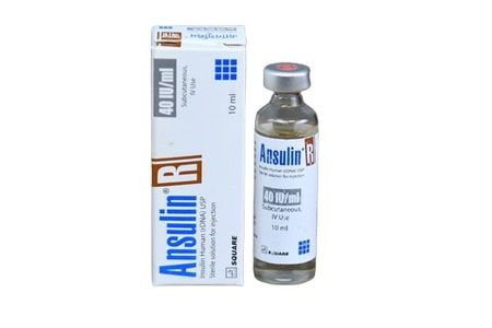 Ansulin R 40IU Vial 40IU/ml Injection